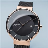 Orologio Bering Solar in Acciaio placcato oro rosa 14639-166 - 14639-166